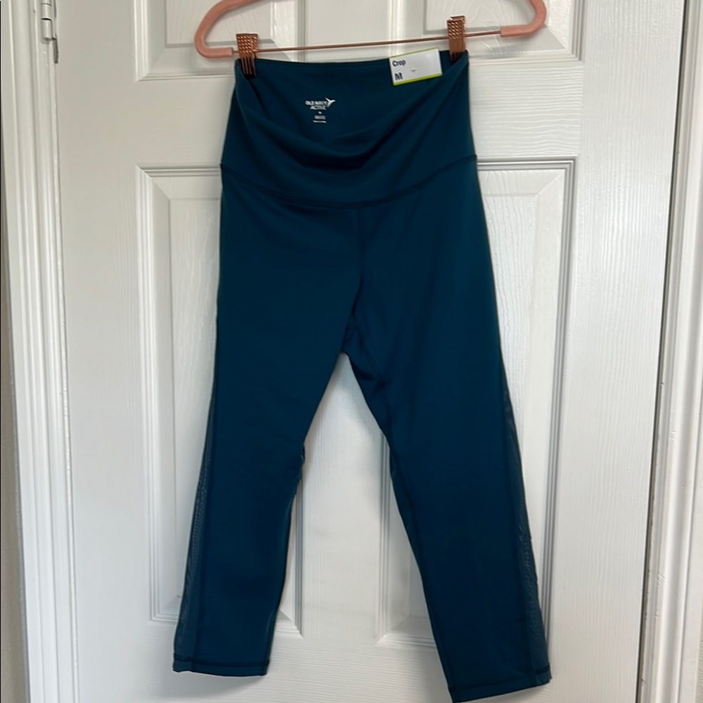 Puma Girls' Teal Cropped Performance Leggings